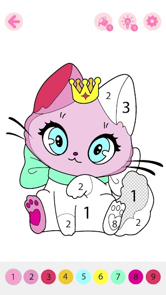 Kids Coloring Book by Numbers
