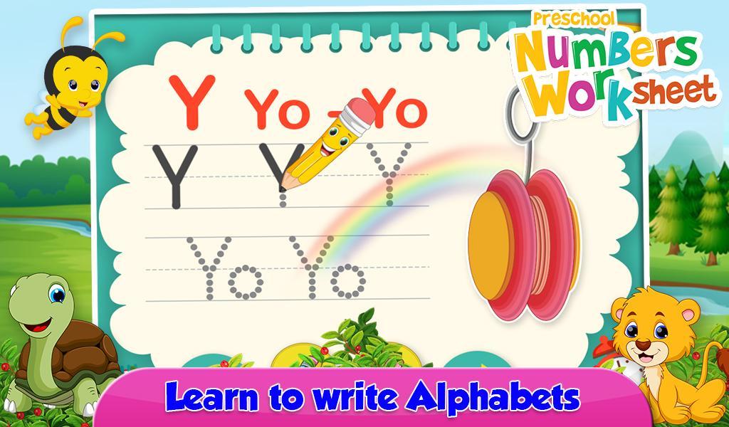 Preschool Numbers Worksheet