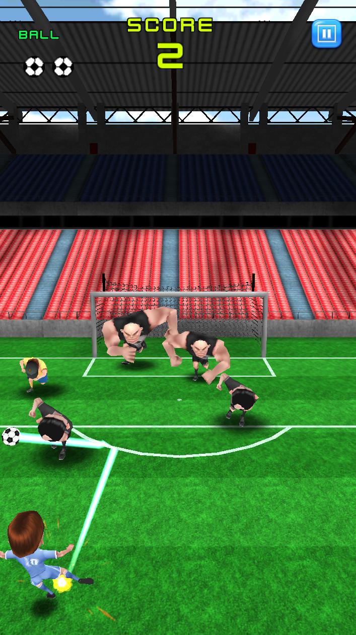 Flick Soccer Shot - Cartoon