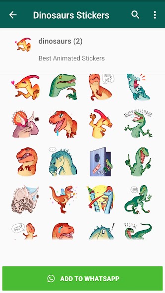 Dinosaur stickers