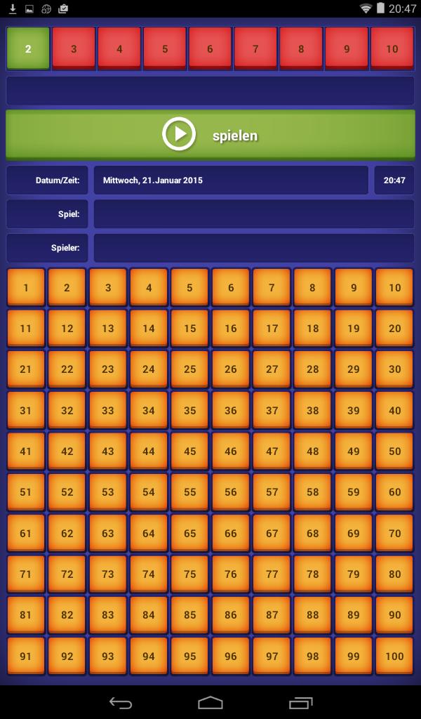 The Basic Table Trainer xmalx