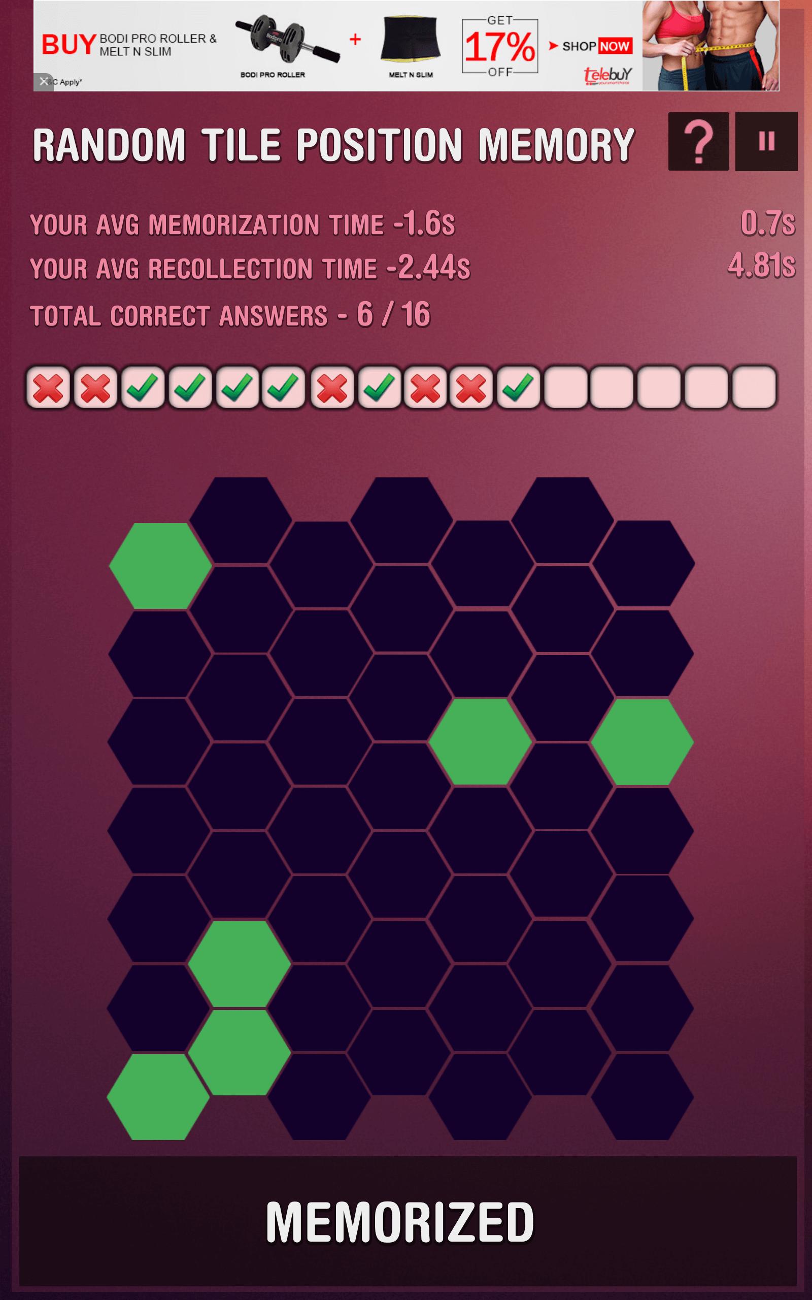 Memory Improvement Trainer