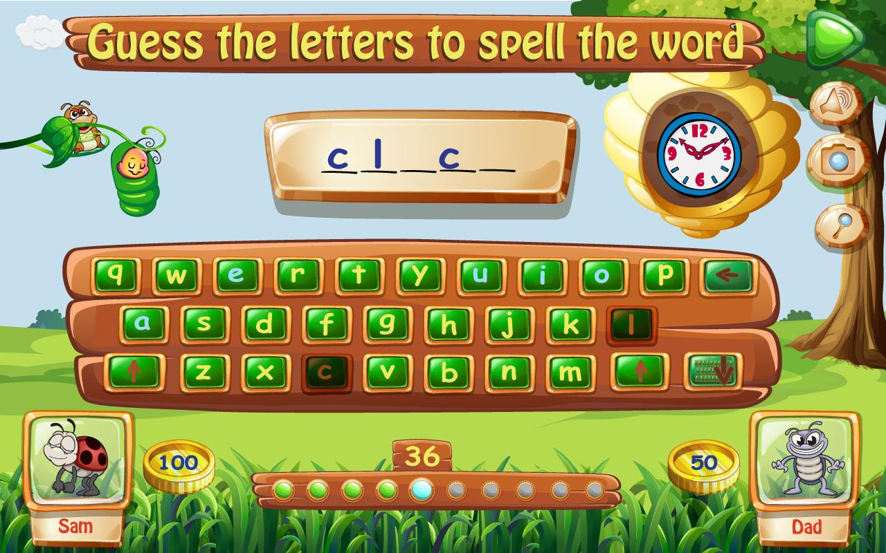 Hangman Fun spelling game for