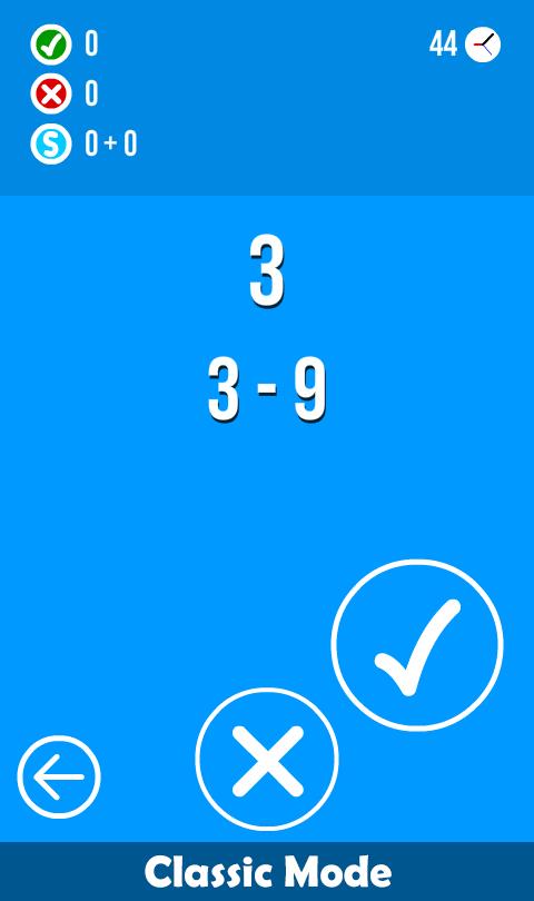 Math Exercise Game