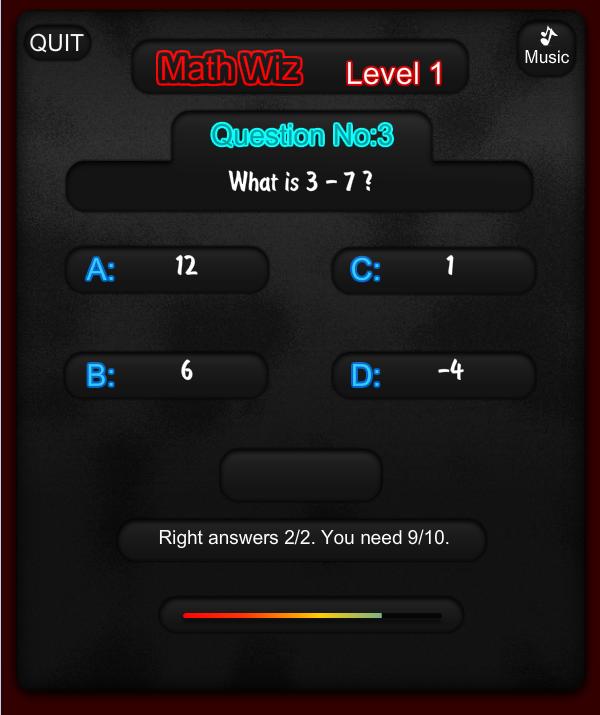 Math Wiz Subtraction!