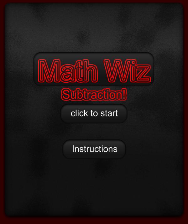 Math Wiz Subtraction!
