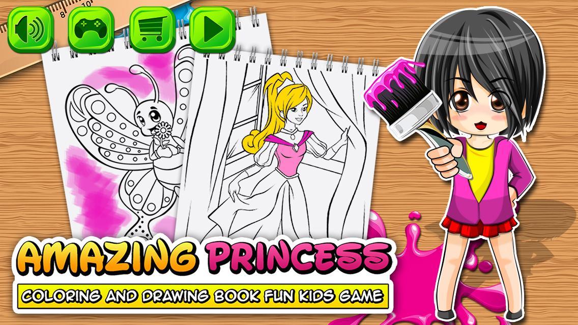 Amazing Princess Coloring Book