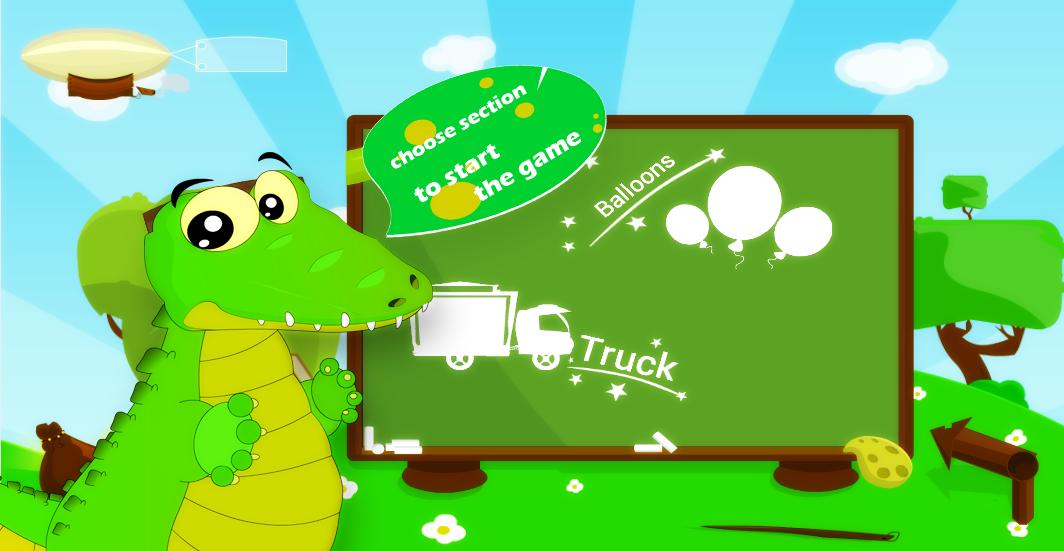 Easy words for Kids & Balloons