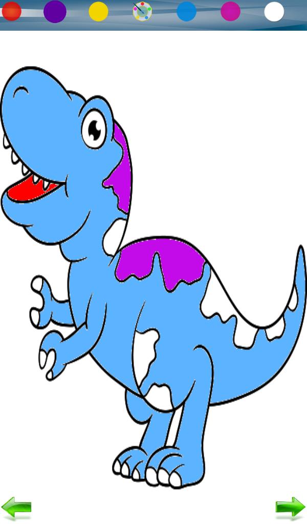 Dinosaurs coloring game