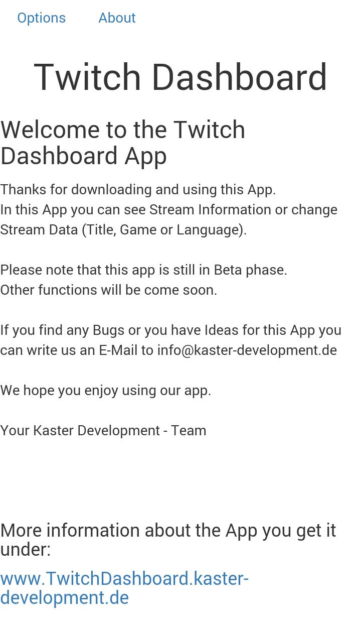 Twitch Dashboard