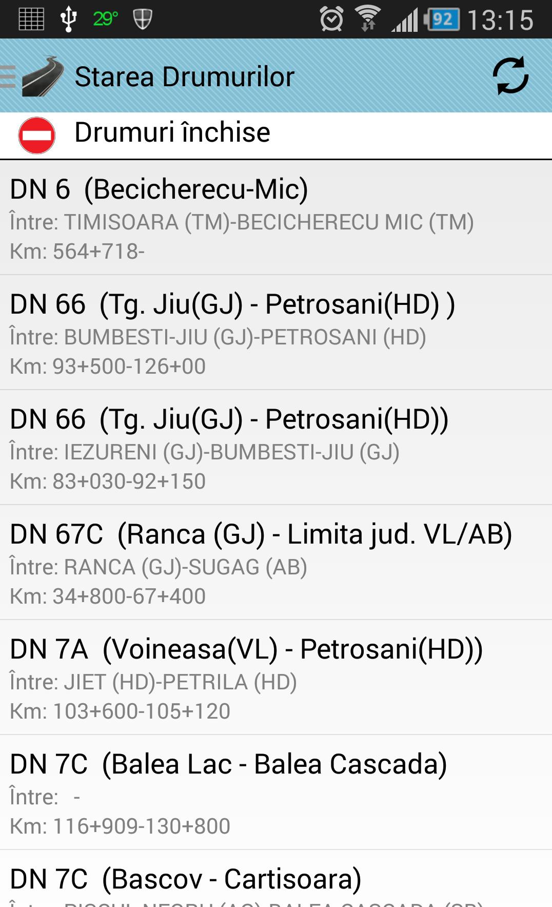 Starea Drumurilor CNADNR