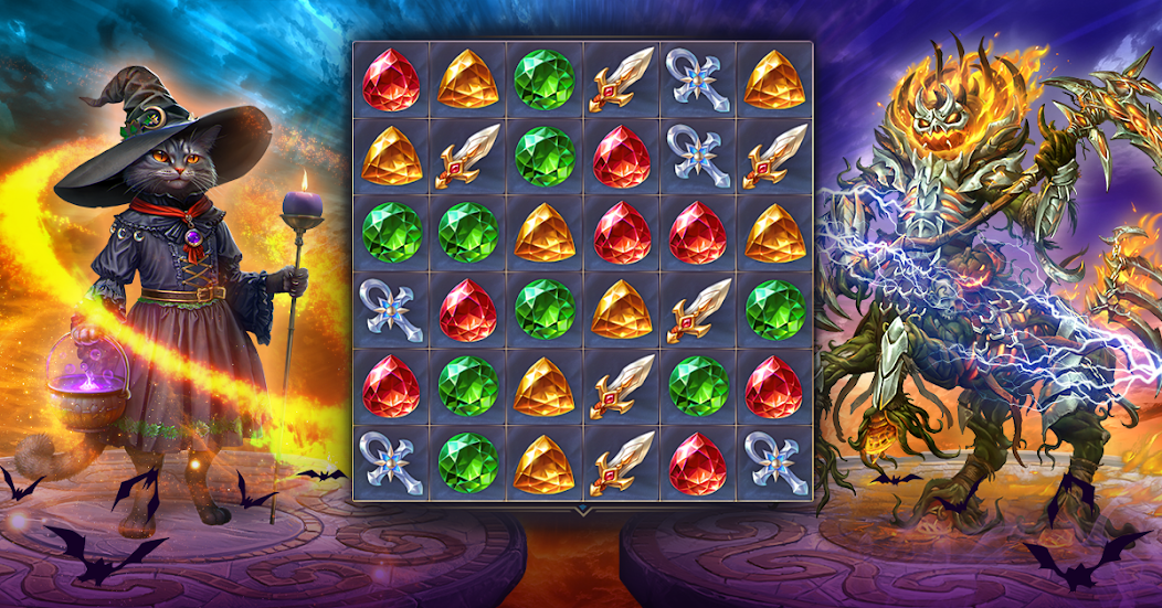 Heavens: role playing match 3