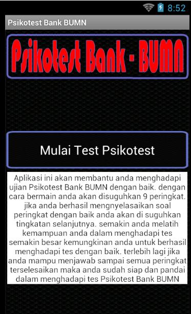 Psikotest Bank BUMN