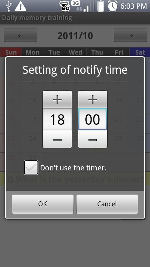 Daily memory training
