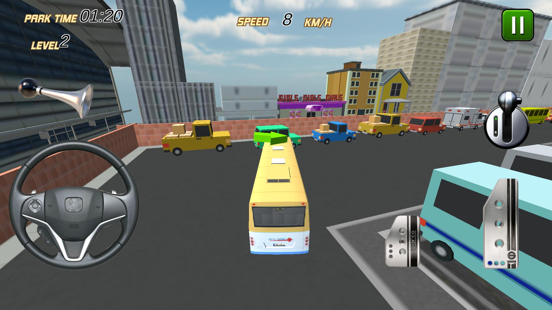 Bus Parking 3D City Drive