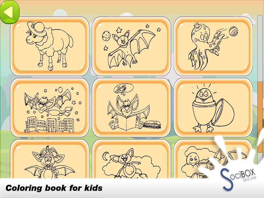 For Kids Coloring - Cute Bat