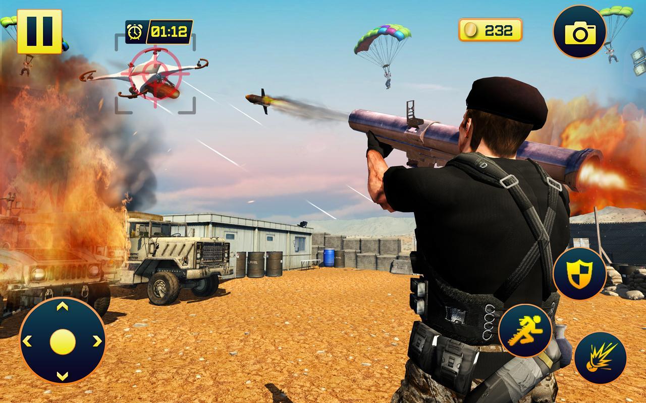 Extreme Gun Strike:Parachute Shooting Game