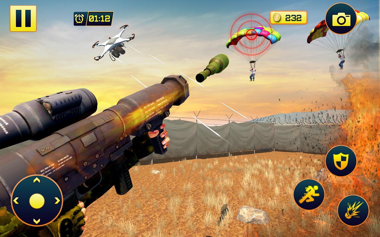 Extreme Gun Strike:Parachute Shooting Game