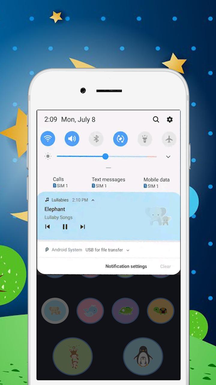 Lullabies for babies and white