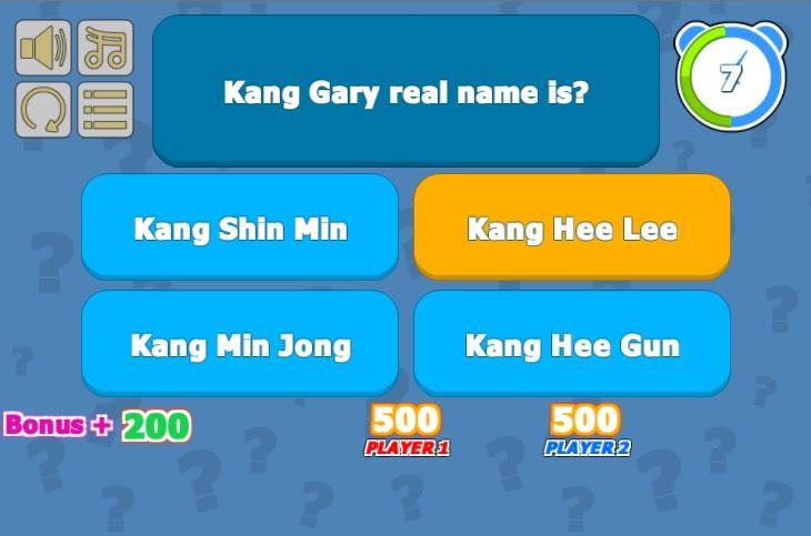 Running Man Quiz Games