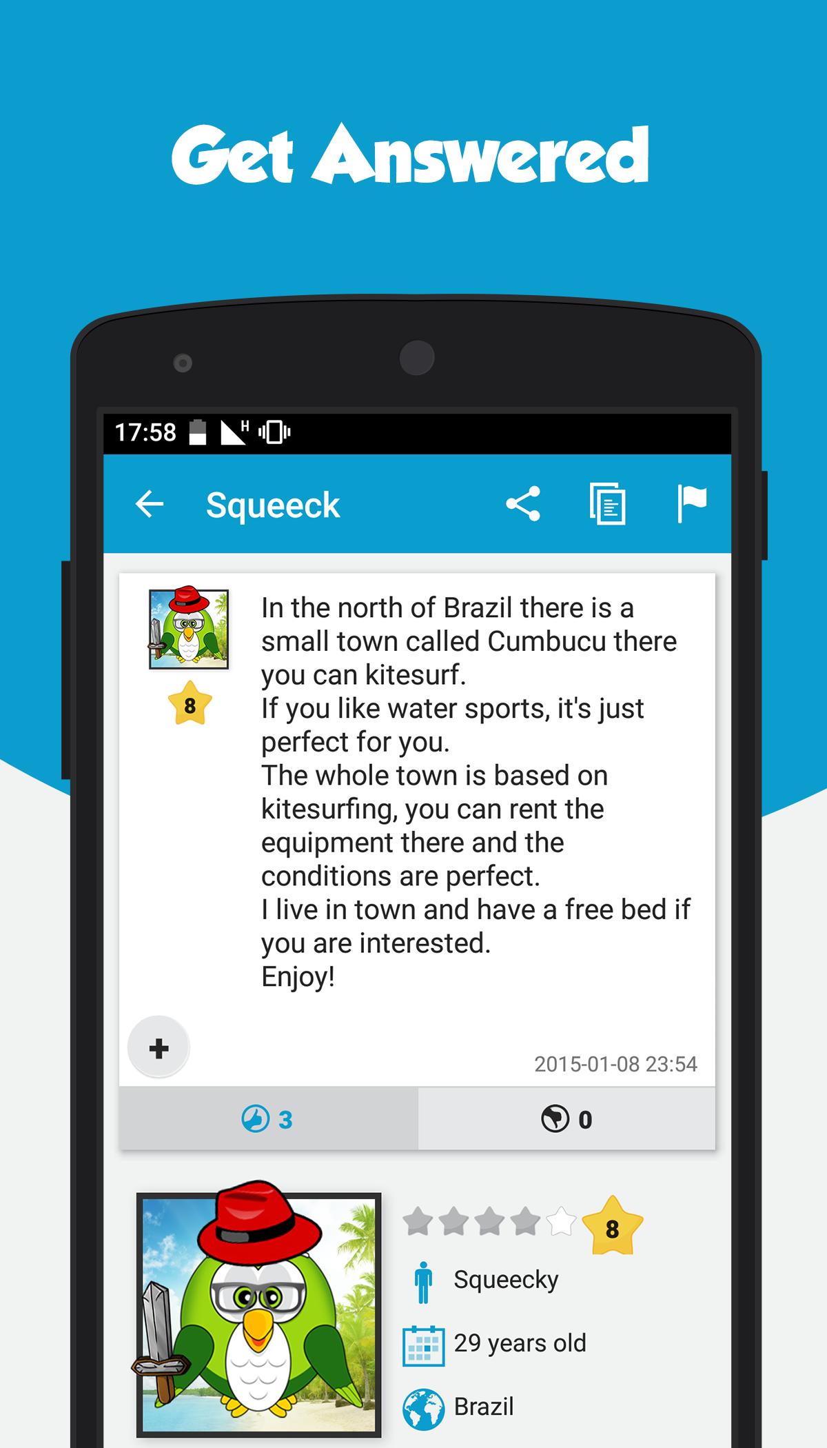 Squeeck GPS Questions, Answers