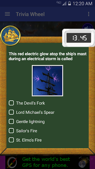 Science Trivia Wheel