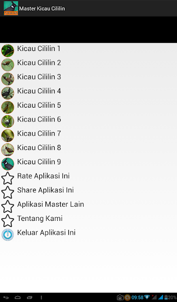 Master Kicau Cililin