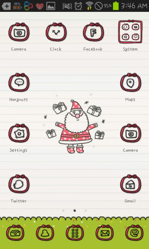 Doodle Christmas go launcher