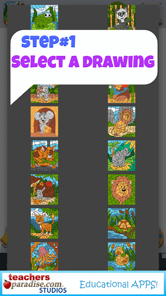 Color By Numbers Game for Kids