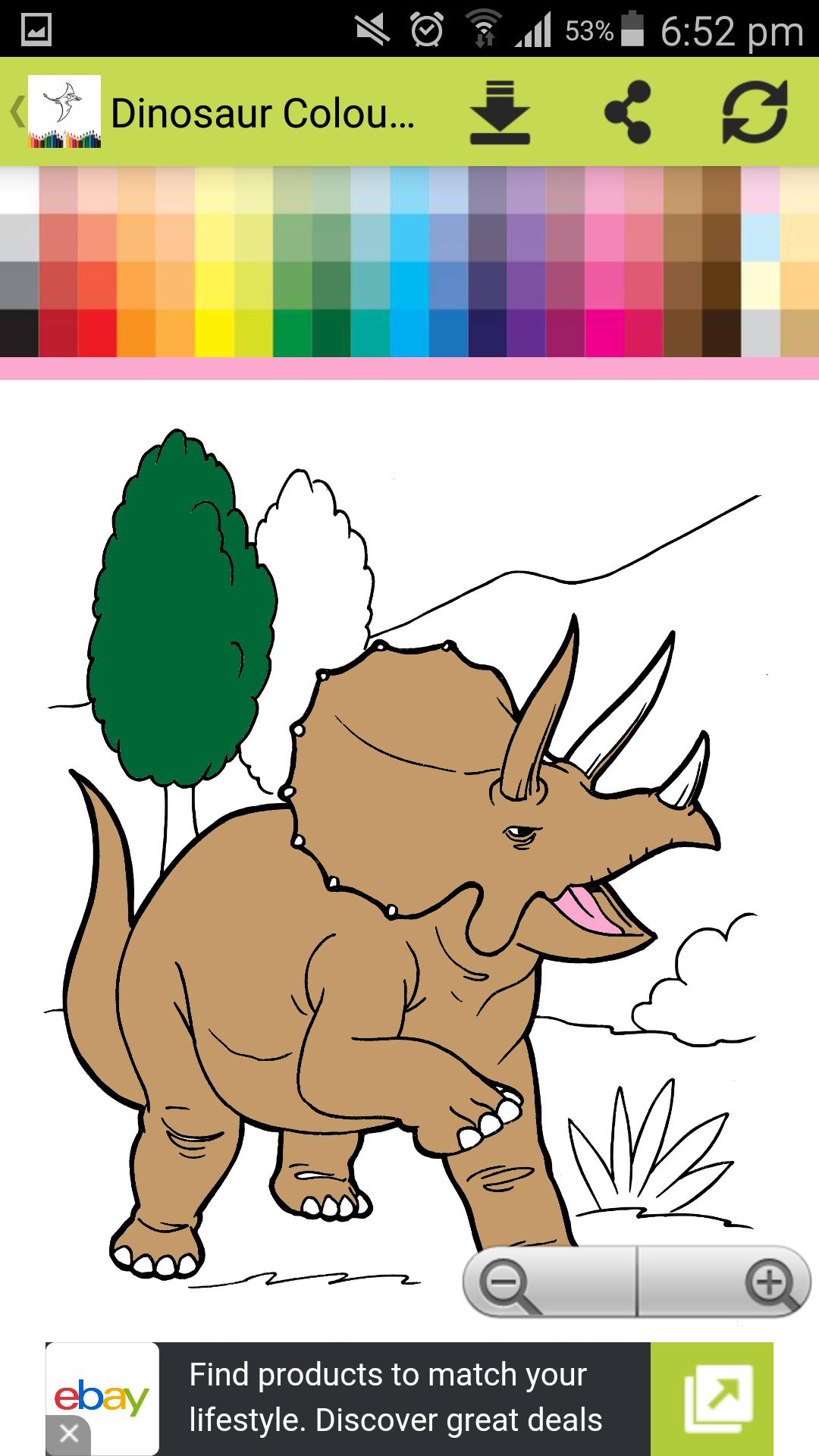 Dinosaur Colouring