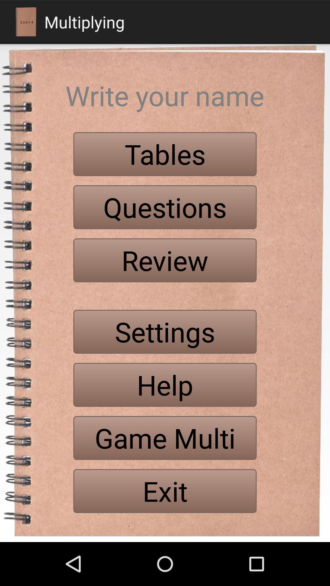 Multiplication tables in 3 day