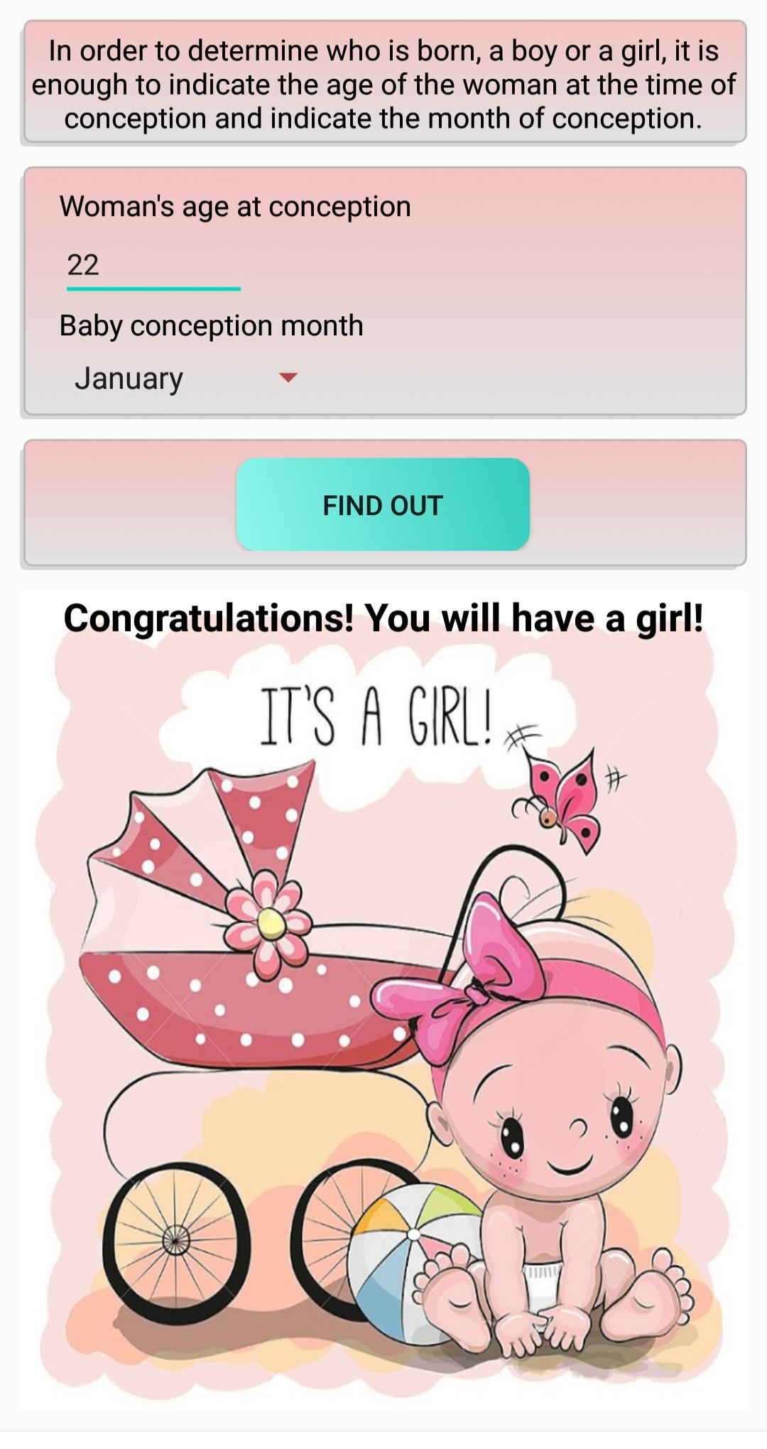 Child gender. Boy or Girl?