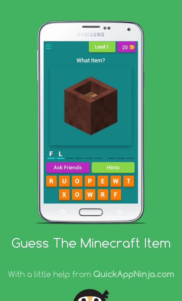 Guess The Minecraft Item