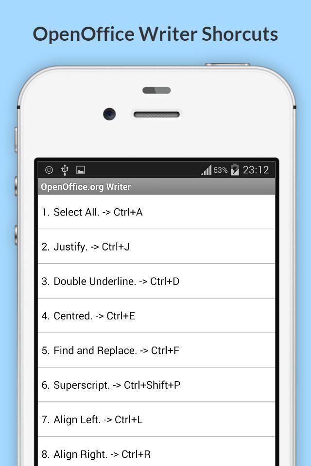 Free OpenOffice Shortcuts