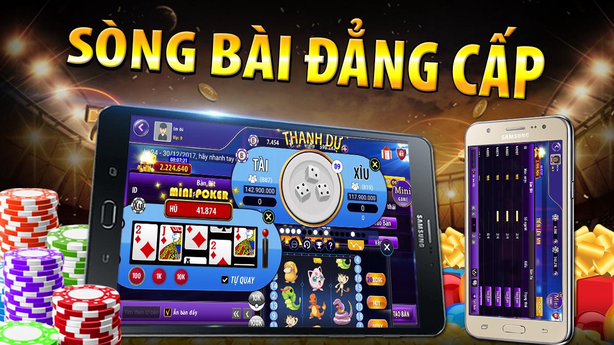 Game bai doi thuong, danh bai,lieng,xi to,mau binh