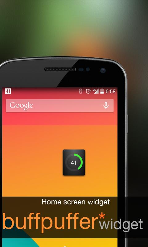 Buffpuffer Battery Widget