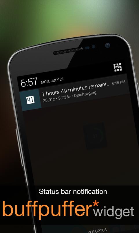 Buffpuffer Battery Widget