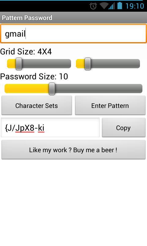 Pattern Password