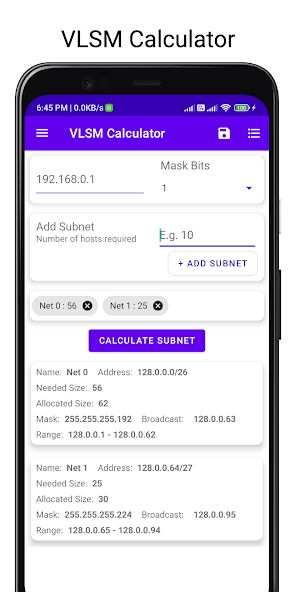 Subnet / VLSM Calculator