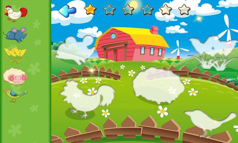 Kids Puzzles-Colorful farm new