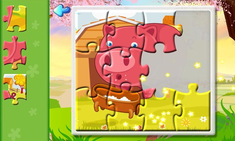 Kids Puzzles-Colorful farm new