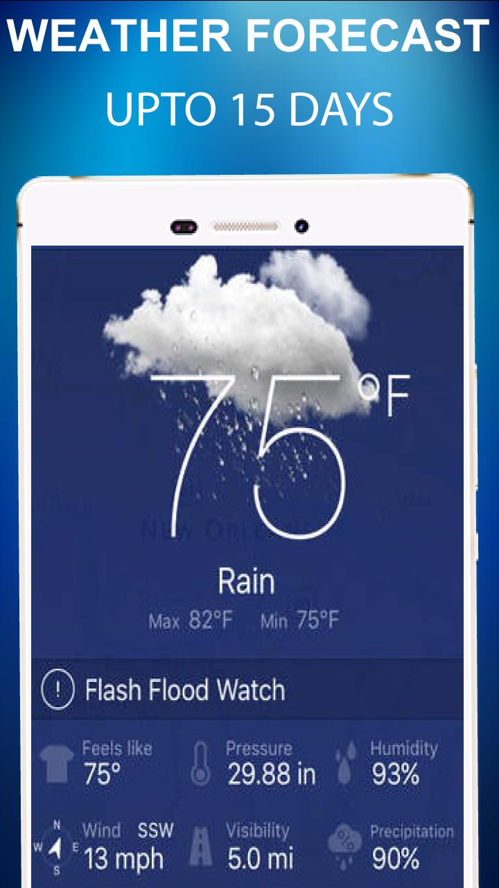 Daily Weather Live Forecast App Hourly,Weekly 2019