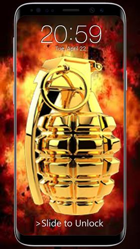 Hand Grenade Lock Screen