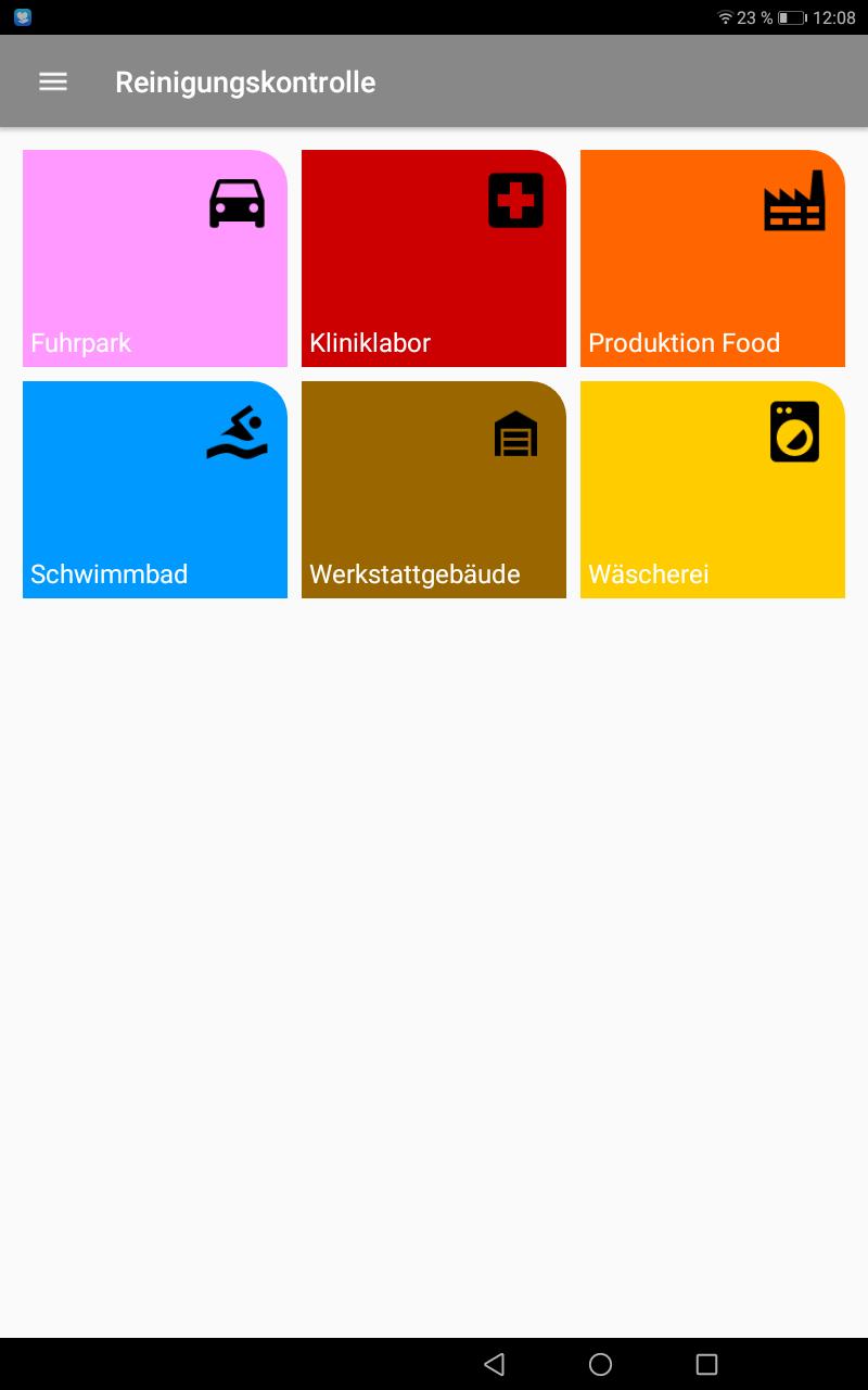 Demo-Reinigungskontrolle-App Linstep Software GmbH