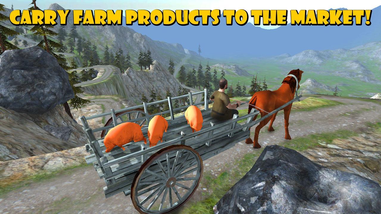 Farm Horse Carriage Driver