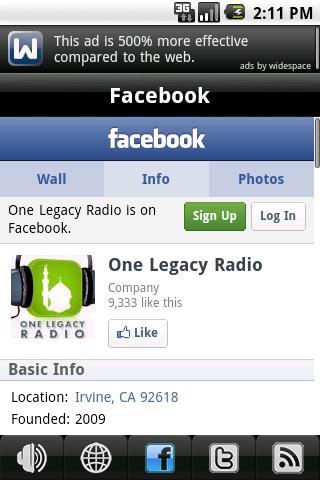 One Legacy Radio