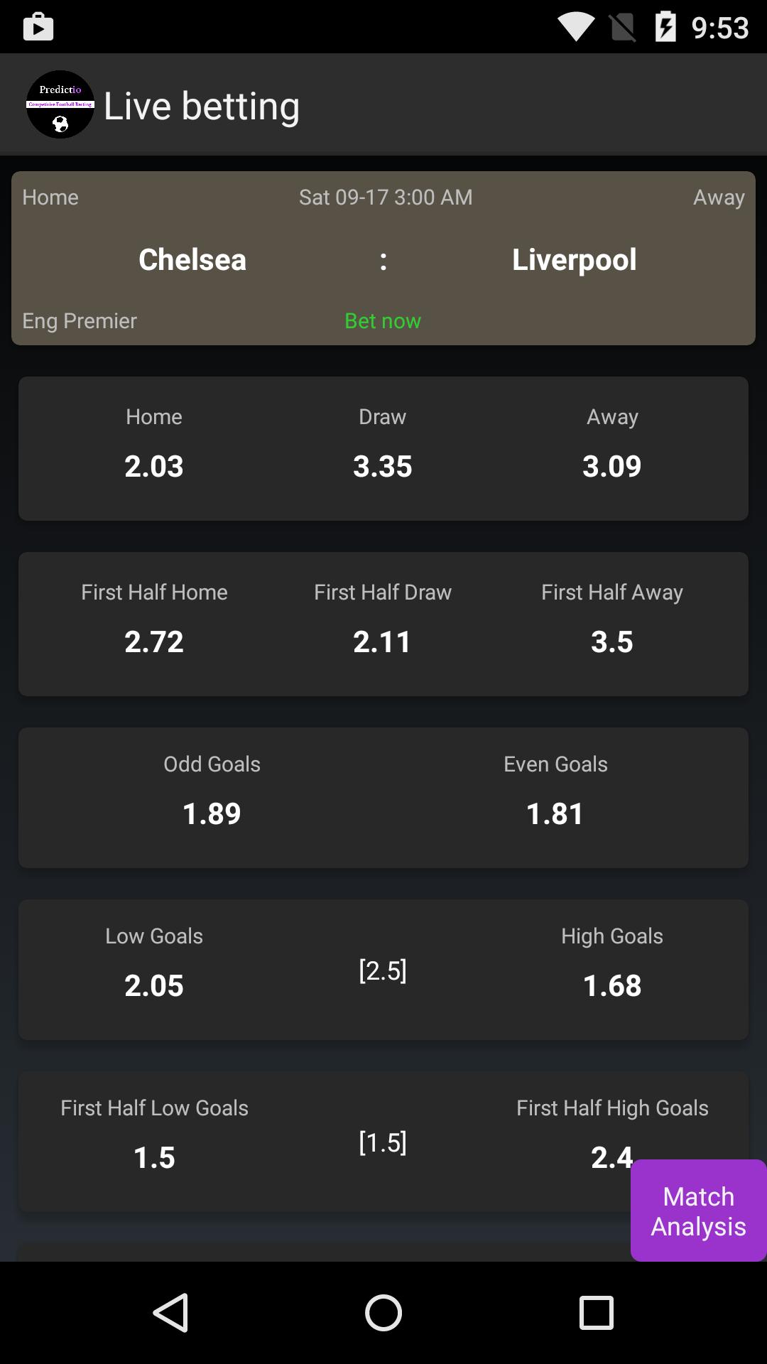 Predictio - Football Predictor