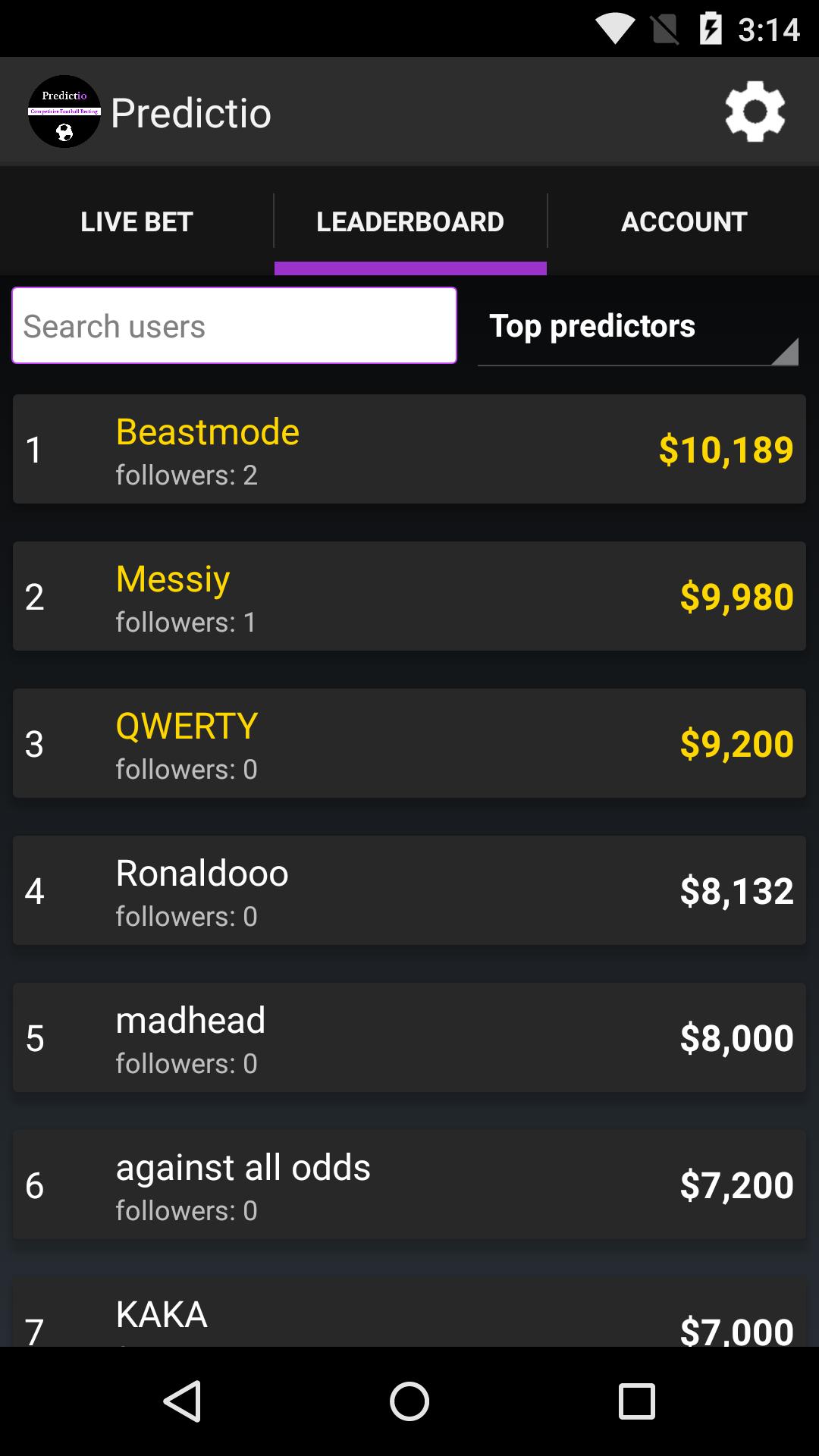 Predictio - Football Predictor