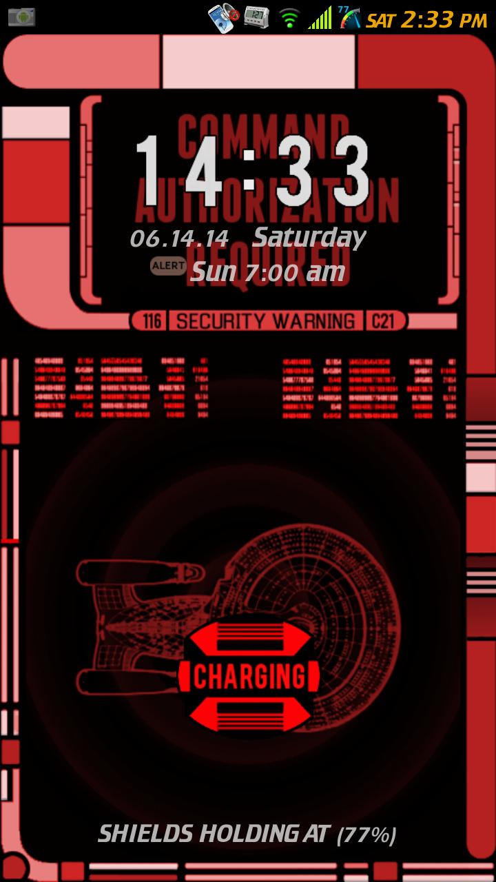 LCARS RED FOR GO LOCKER TREK