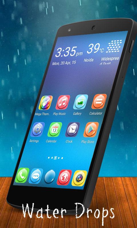 Water Drop Mega Launcher Theme